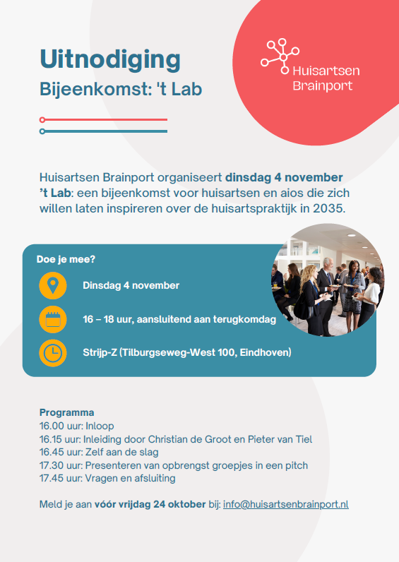 flyer bijeenkomst 't Lab